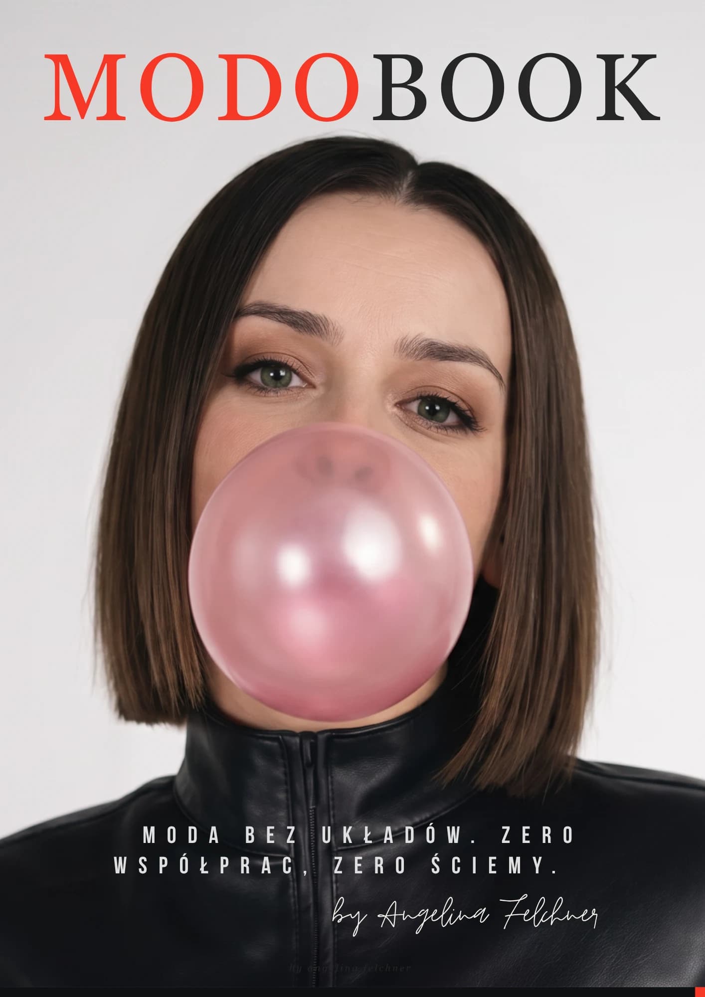 Okładka Modobook nr 1 — interaktywny magazyn modowy Angeliny Felchner